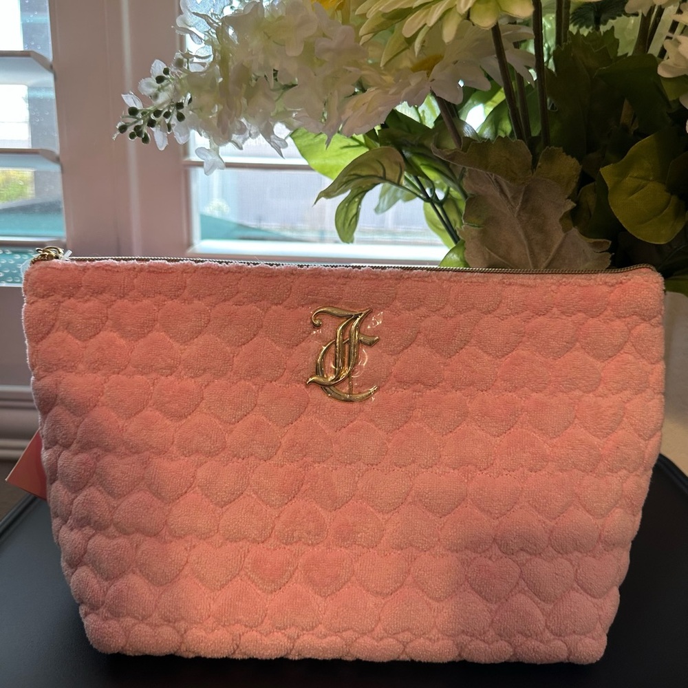 Juicy Couture Pink Quilted Women's Cosmetic Bag
